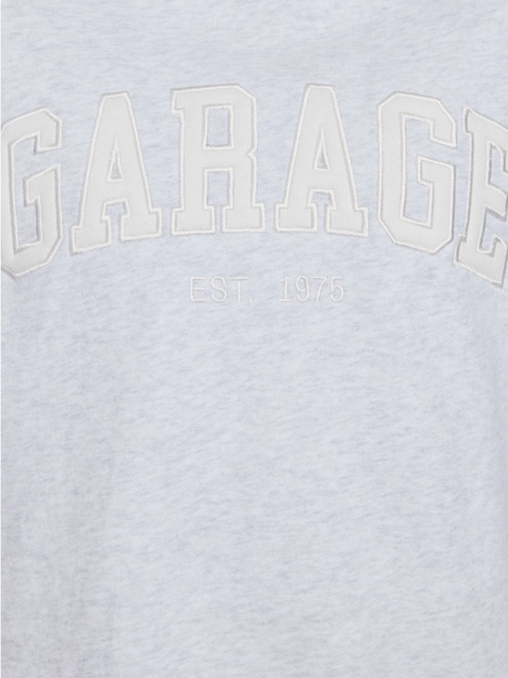 NWOT Garage Ultra Fleece oversized hoodie with pockets size s/m gray/snow white - Picture 12 of 12